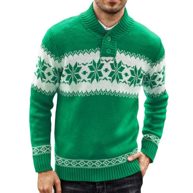 Men's New Pullover Sweater Autumn And Winter Long Sleeved